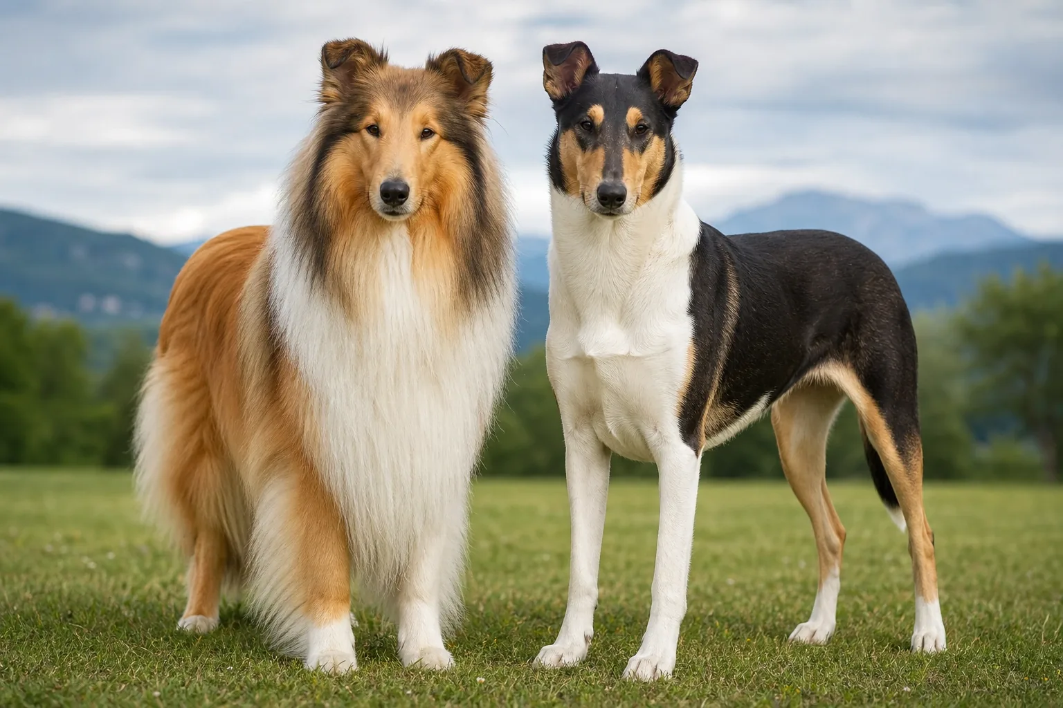 Confronto tra Rough Collie e Smooth Collie