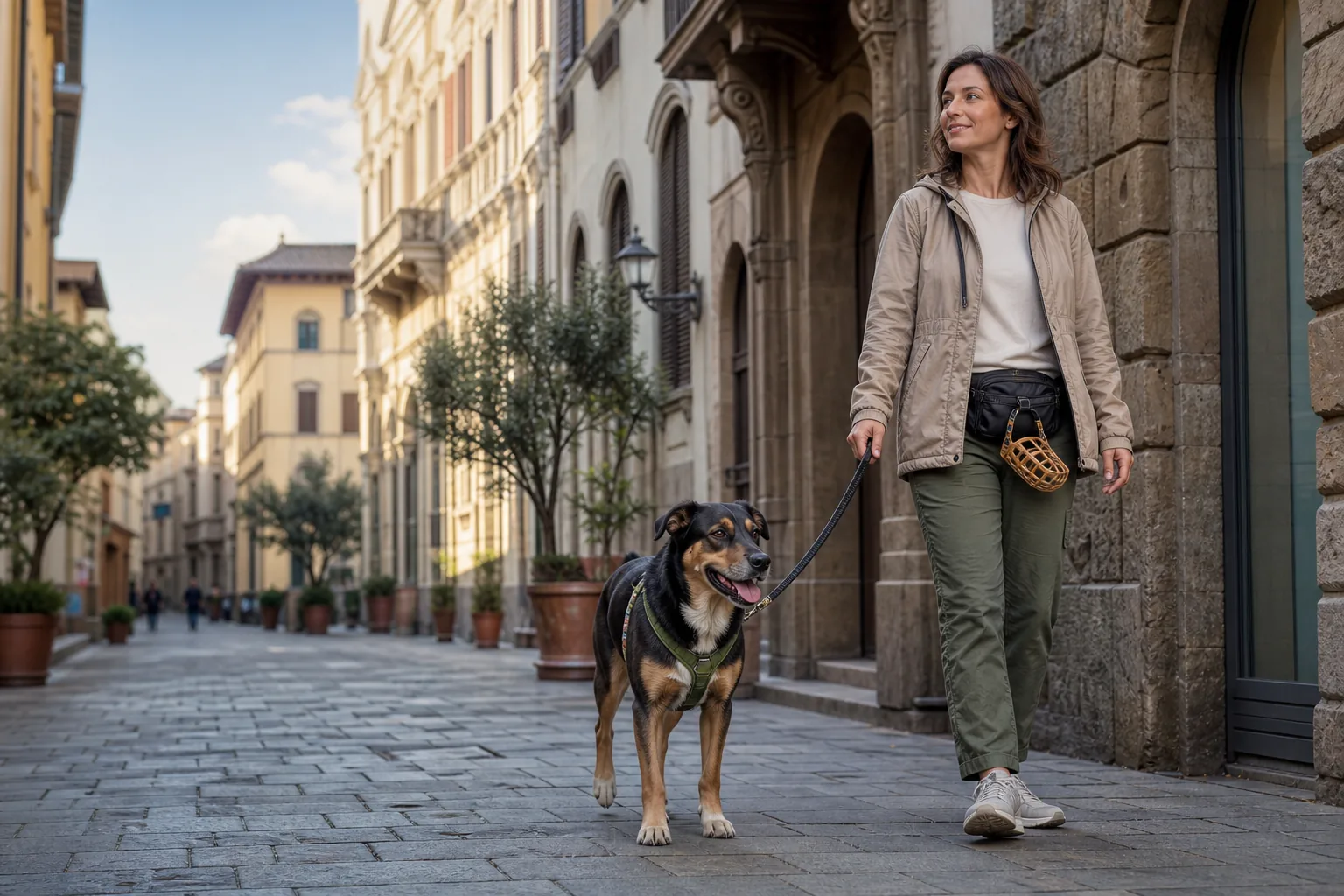 Guinzaglio e museruola: le regole in Italia